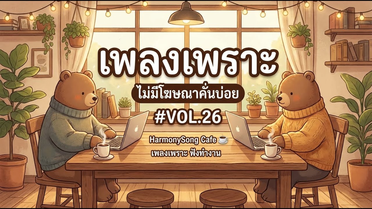 🎧 เพลงเพราะๆ ฟังทำงาน ไม่มีโฆษณาคั่นบ่อย | HarmonySong Cafe ☕ รวมเพลงฟังยาว 1 ชั่วโมง VOL.26