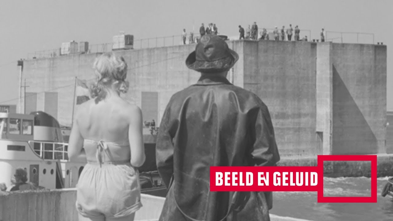 Caisson legging voor de afsluiting van Veerse gat (1959)