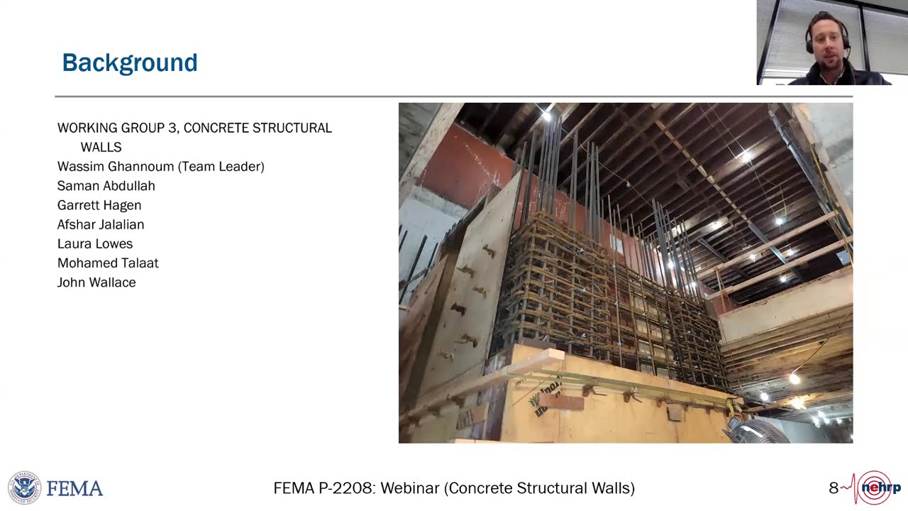 FEMA P-2208 Webinar on Recommendations Related to Concrete Structural Walls
