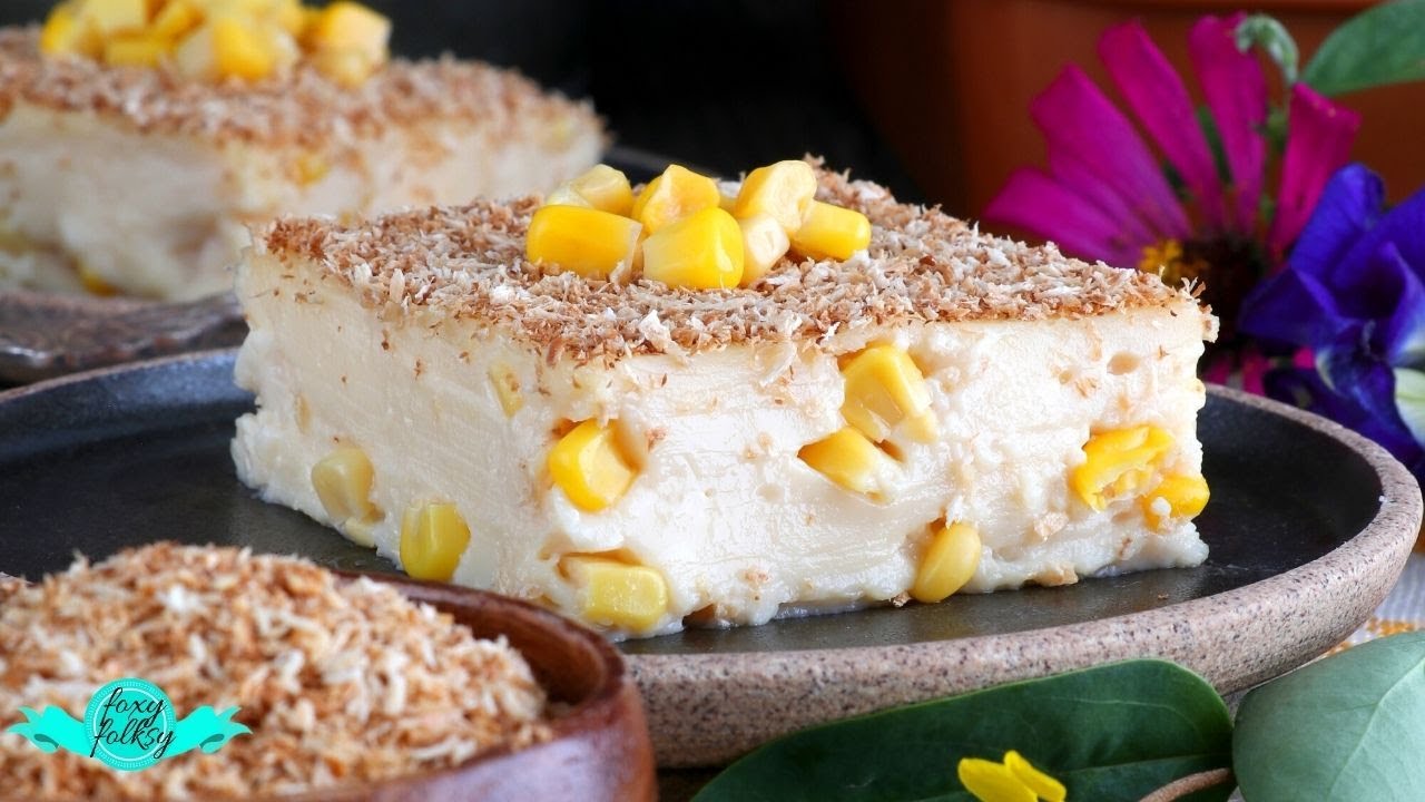 MAJA BLANCA (FILIPINO COCONUT MILK PUDDING)