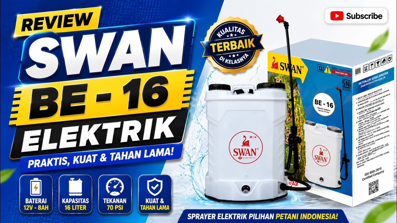 REVIEW SPRAYER SWAN BE-16 | Sprayer Elektrik 16 Liter