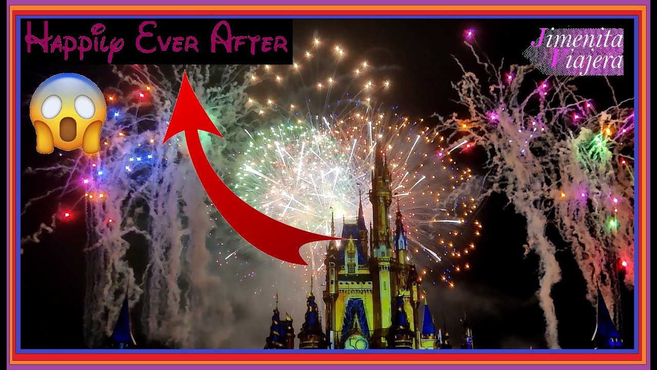✨🎇HAPPILY EVER AFTER🎇✨ SHOW DEL CASTILLO Y FUEGOS ARTIFICIALES DE DISNEY