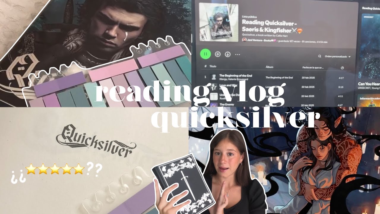 leyendo uno de los libros más populares | reading vlog QUICKSILVER 🦋⚔️