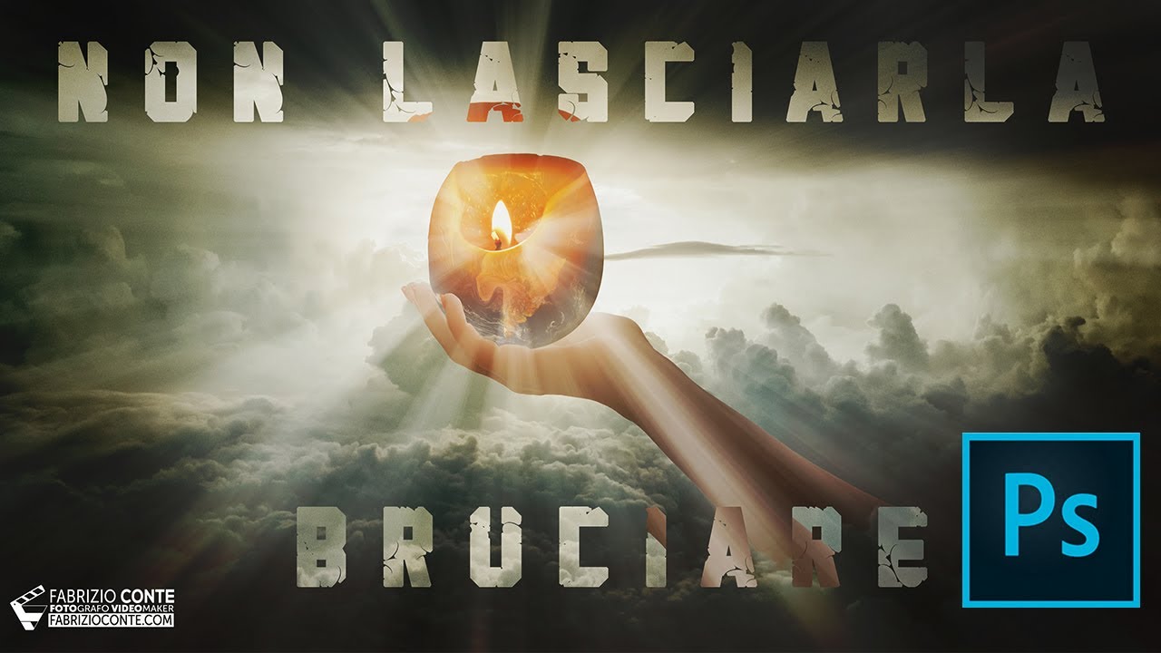 COME CREARE UN IMMAGINE FANTASY CON PHOTOSHOP - IL MONDO BRUCIA - PHOTO MANIPULATION PHOTOSHOP