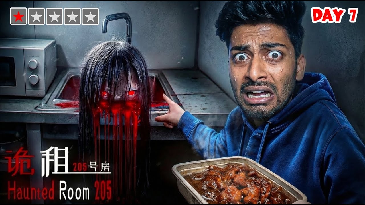 അയ്യോ!😨 I Can't Survive 10 Days in This Haunted Room 205😭 (Malayalam) Part 2