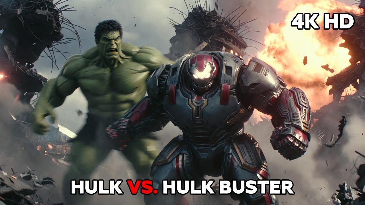 Hulk VS Hulkbuster Hindi Avengers Age of Ultron Movie Clip 4K HD