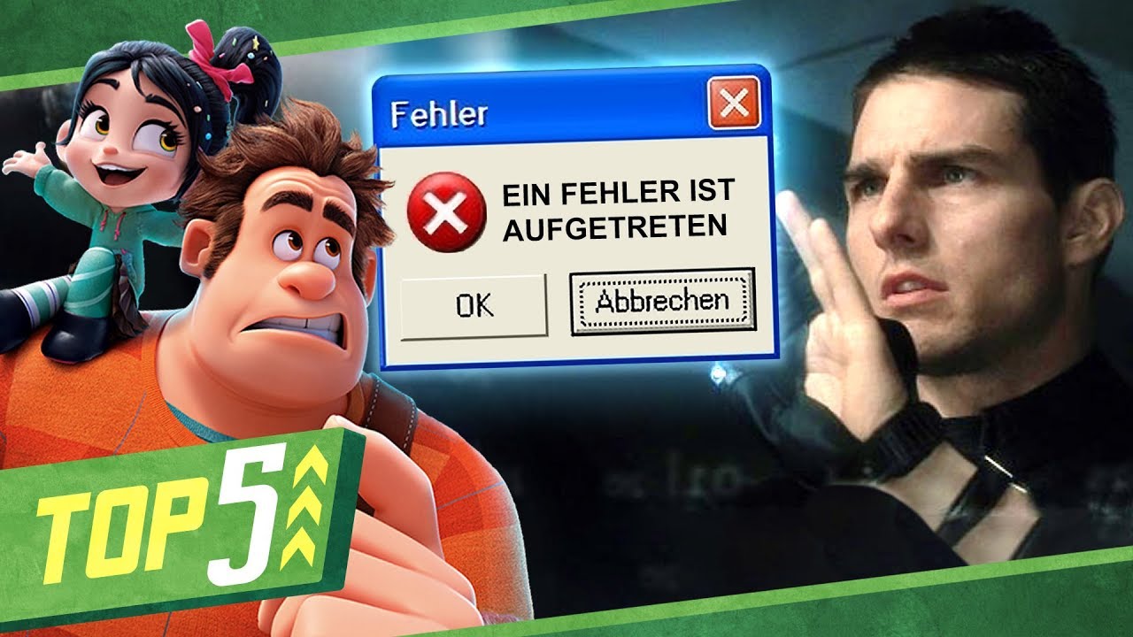 Die 5 DÜMMSTEN Computer-Fehler in Filmen