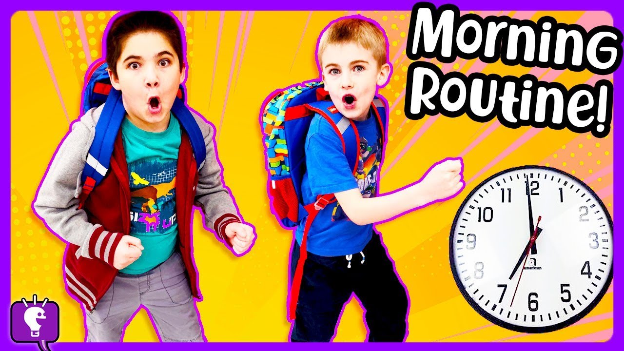 MORNING ROUTINE! SCHOOL Day with HobbyPig vs HobbyFrog by HobbyKidsTV