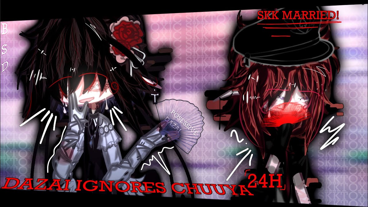 𝓢𝓚𝓚!┆꒰🫀꒱ ⌞Dazai ignores Chuuya for 24h hours⌝ ᯓ 𝜗ৎ ⋮ 𝓑𝓢𝓓 ⋮ FT: Chuuya Nakahara & Dazai Osamu. 🪭💋 ₊ ⊹
