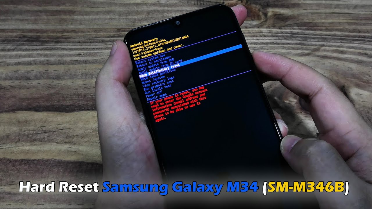 How To Hard Reset Samsung Galaxy M34 (SM-M346B)