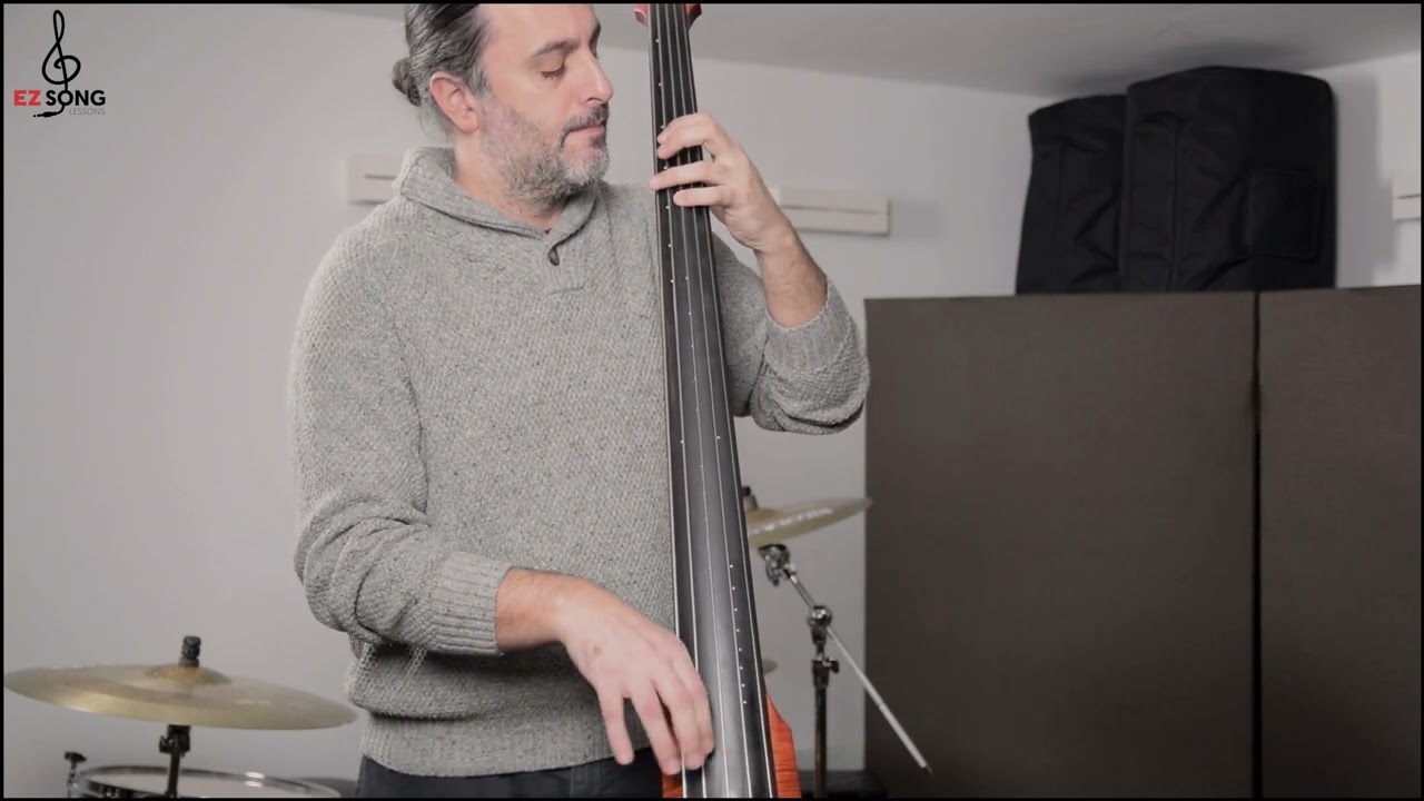 New Year's Day - U2 [Upright BASS with TAB & score - Acoustic Cover]
