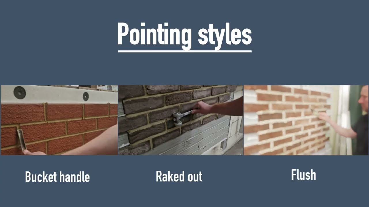 Mortar pointing styles with Europoint from Eurobrick