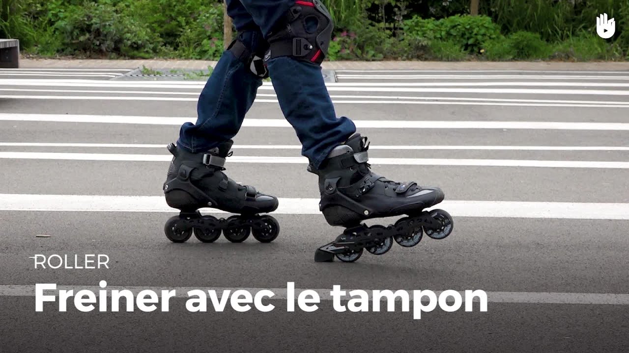 Le freinage avec le tampon | Faire du roller