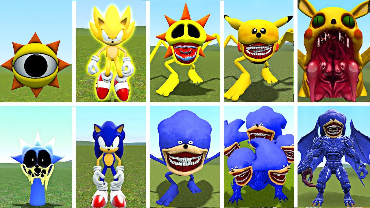 NEW EVOLUTION! SPRUNKI SONIC.EXE vs SPRUNKI SUPER SUN | TRANSFORMATION BATTLE in GARRY'S MOD