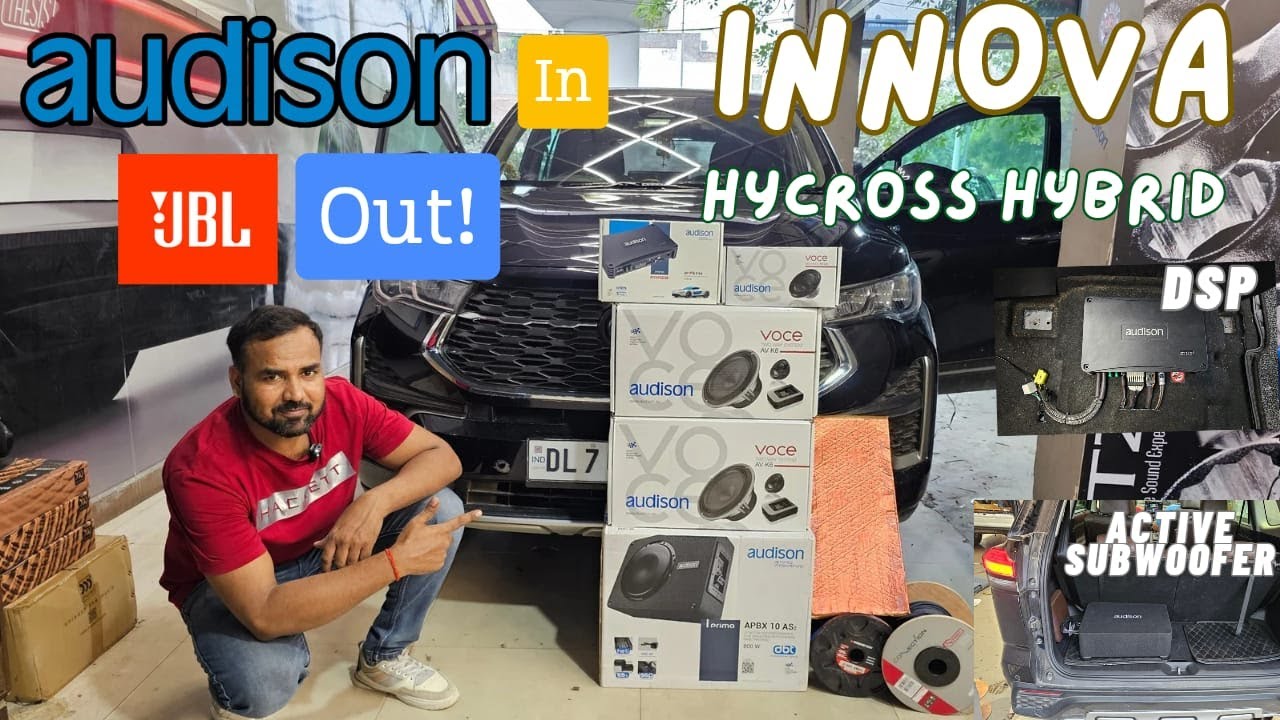 Toyota Innova Hycross Hybrid 🚘 Audio Upgrade 🔈 Audison Voce 3 Way | Active Subwoofer | DSP