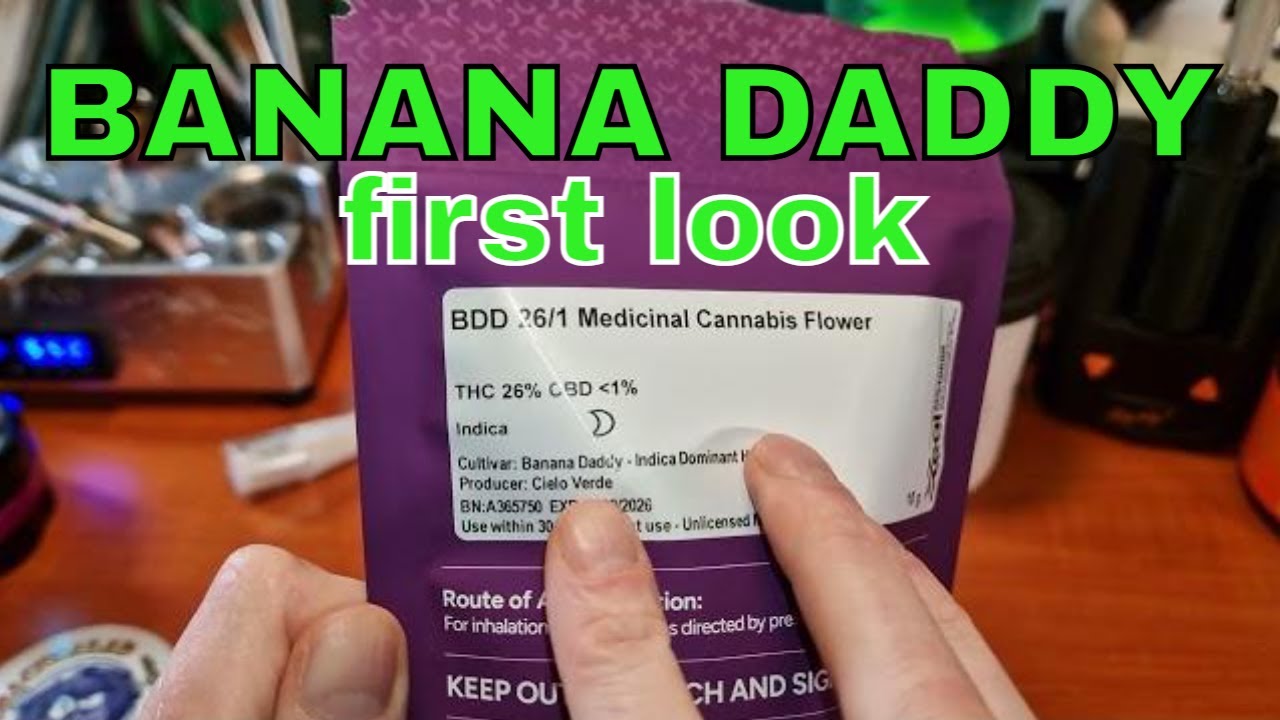 MEDICAL CANNABIS REVIEW Banana Daddy FIRST LOOK | 4C Labs PART 1