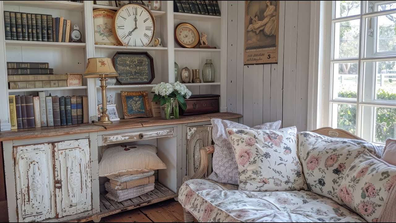 Vintage Cottage Decorating Ideas for a Relaxing Reading Corner