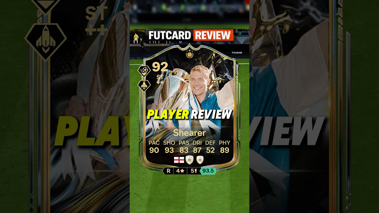 🏴󠁧󠁢󠁥󠁮󠁧󠁿 92 SHEARER Review in FC26 - BUDGET STRIKER🔥 #fc26 #trophy #titan #shearer #review