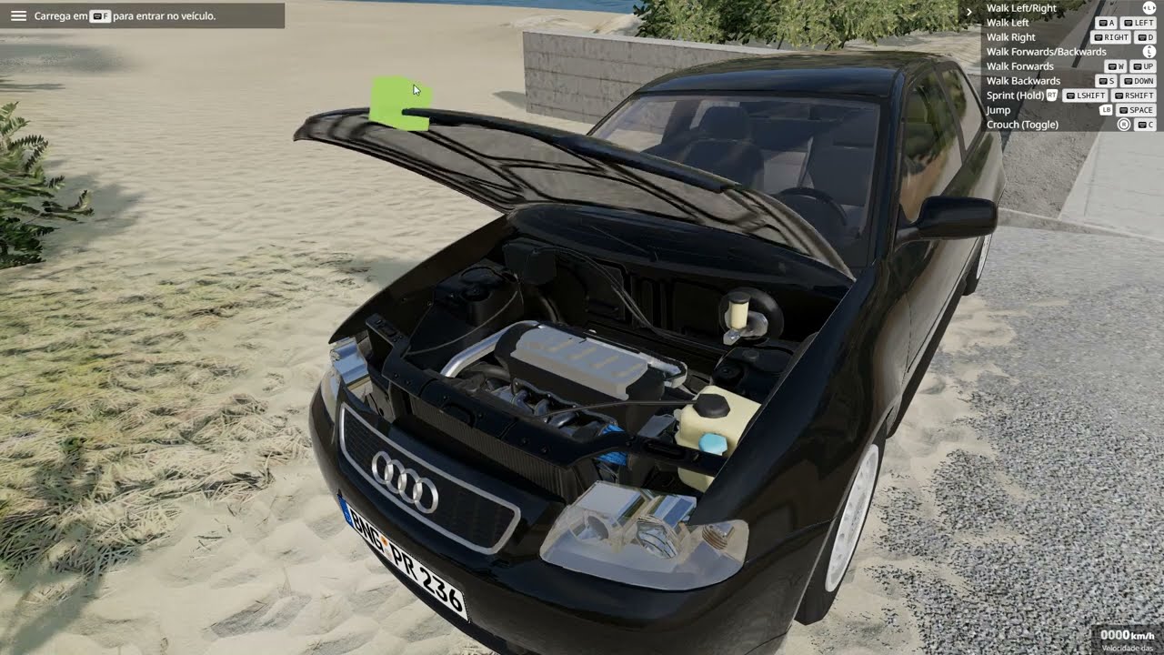 AUDI A3 8L 1.9TDI PD 130 com carga (BeamNG.Drive)