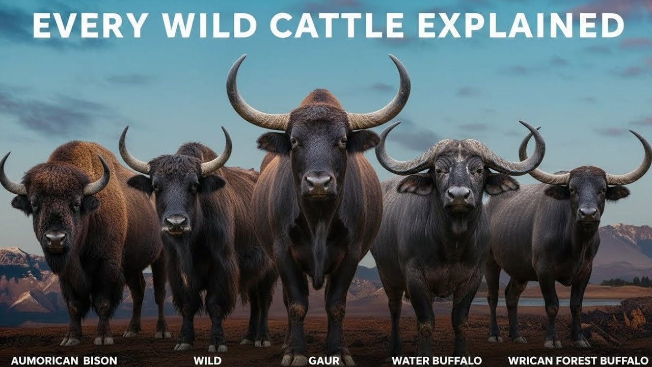 All Wild Cattle Species Explained in One Video_