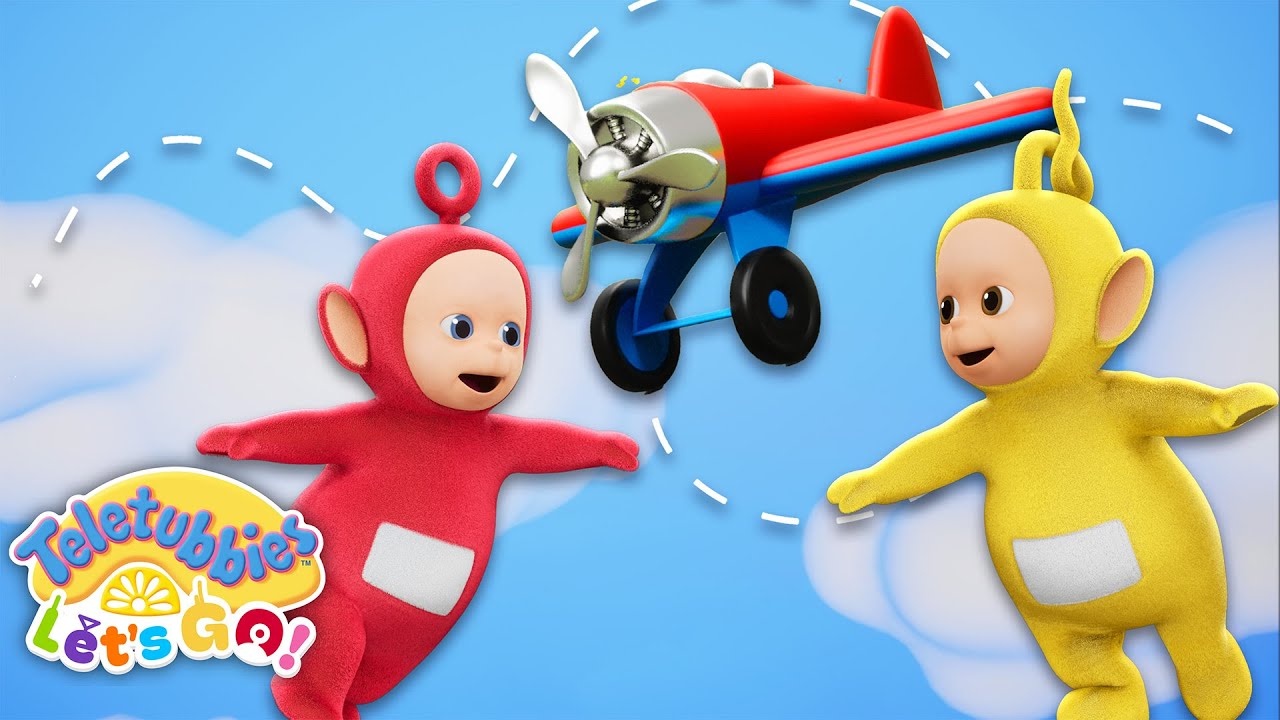 WOAH IT'S A PLANE! Teletubbies Chase And Play With A Plane | Teletubbies Let's Go NEW Episode