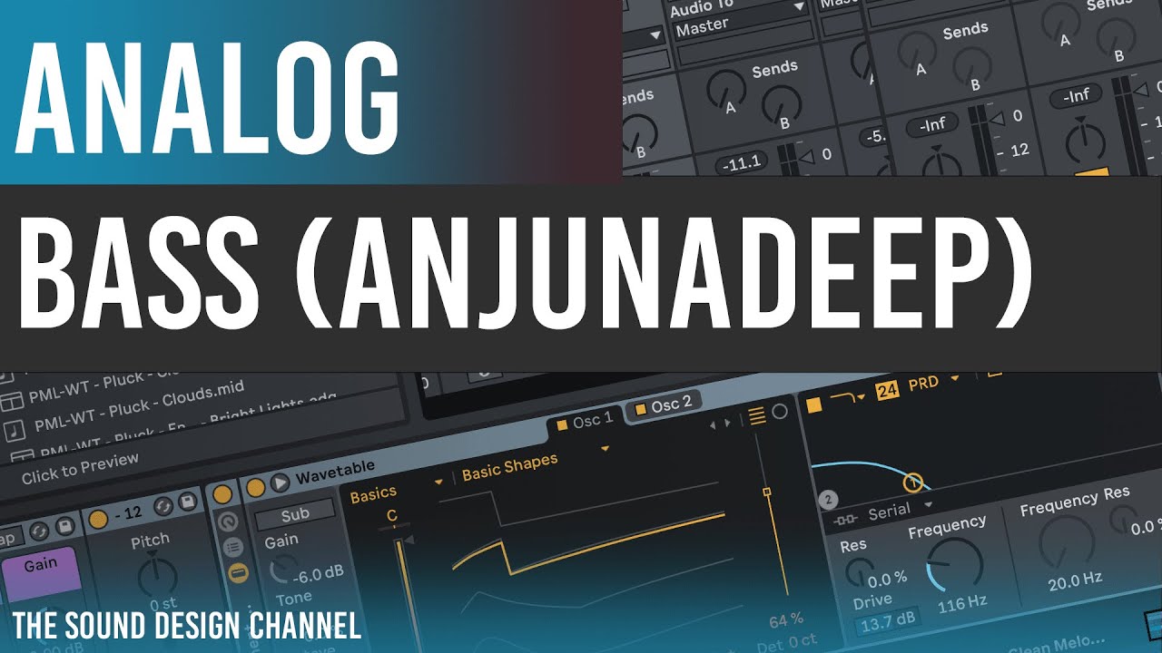 Ableton ANALOG Tutorial | Melodic House BASSLINE like Marsh - Lost in You - Anjunadeep