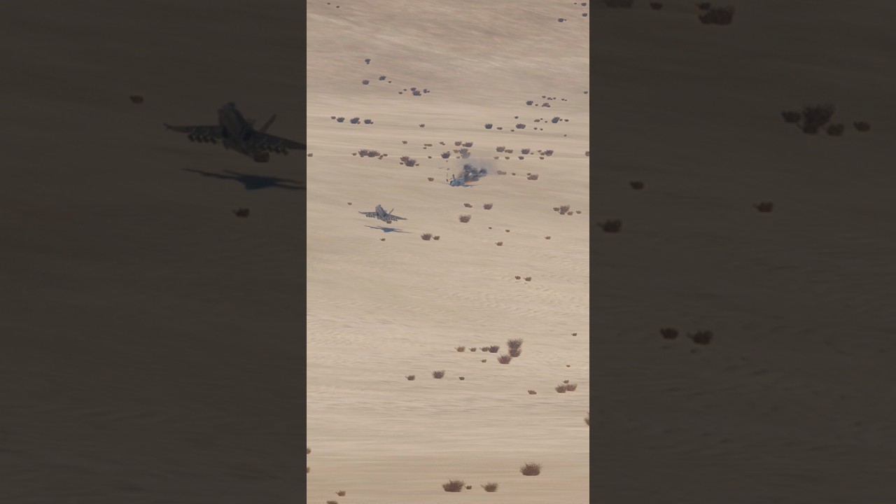 Critical Engine Failure Forces Fighter Into a Fiery Desert Crash