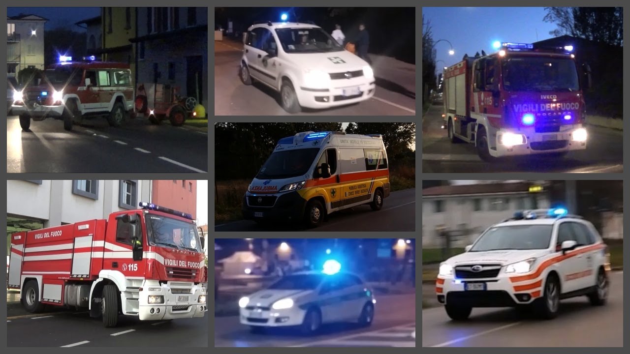 [Compilation] Pasaggi/Partenze Vigili del Fuoco-Soccorso Sanitario-Polizia Locale