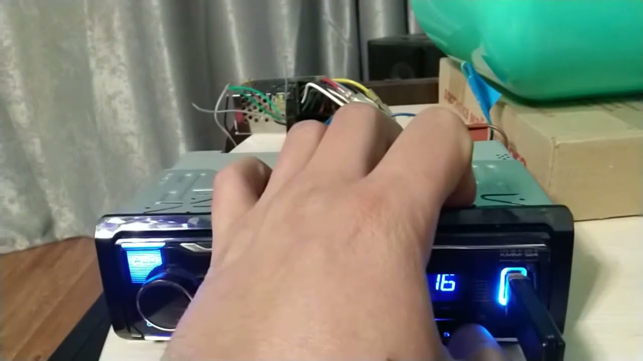 Магнитола KENWOOD KMM-124 обзор меню настроек 