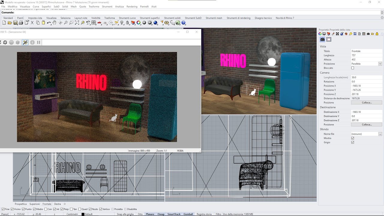 Videocorso RHINO 7 - 18 - Decal, Neon, Spessori, Smusso Spigoli, Scanalature, Tubolare, Scostamento