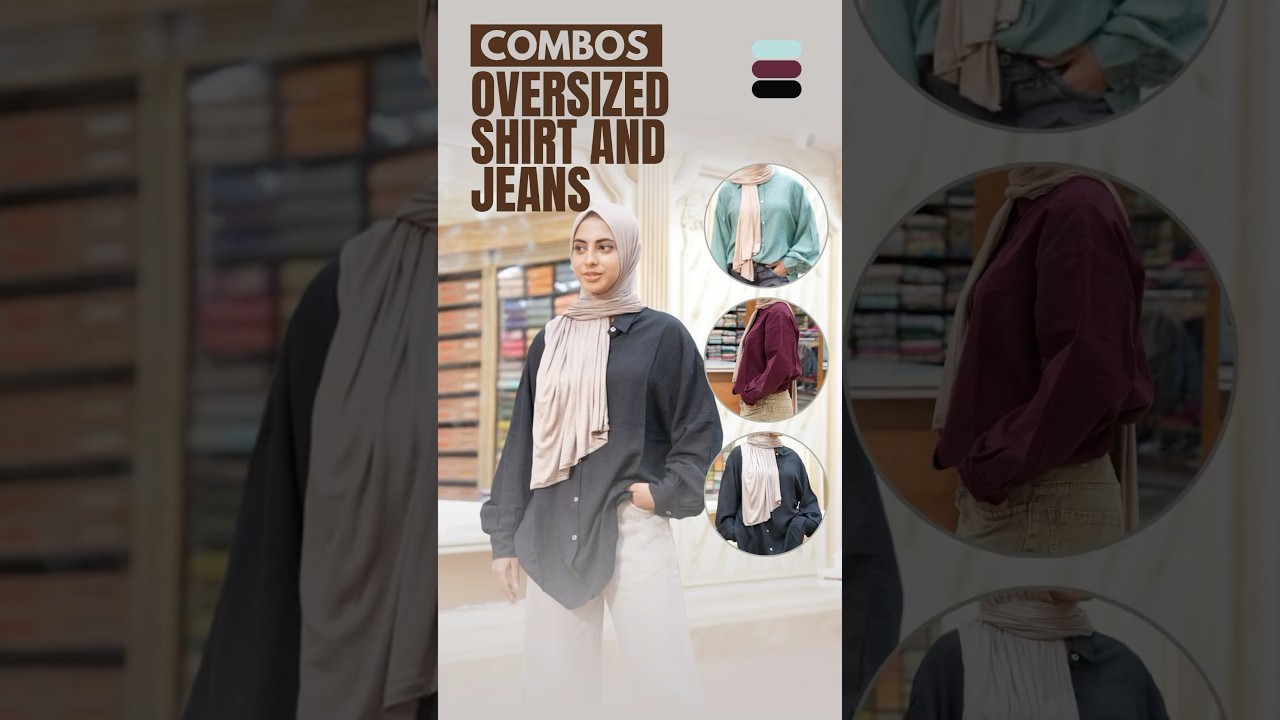 Let your fearless side take the lead with every step. Stylish Oversized Shirt and Jeans from Century