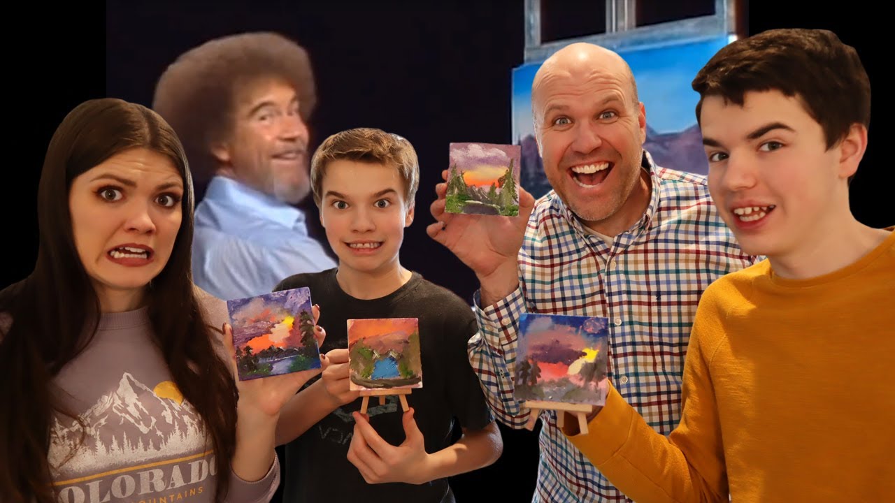 Bob Ross No Stopping! Art Challenge!