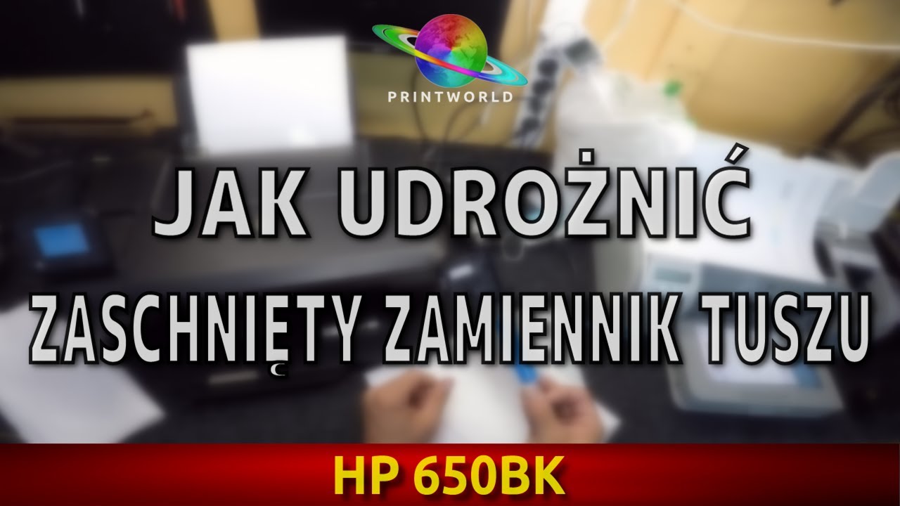 Tusz HP 650 🎨 Jak udrożnić zaschnięty zamiennik tuszu