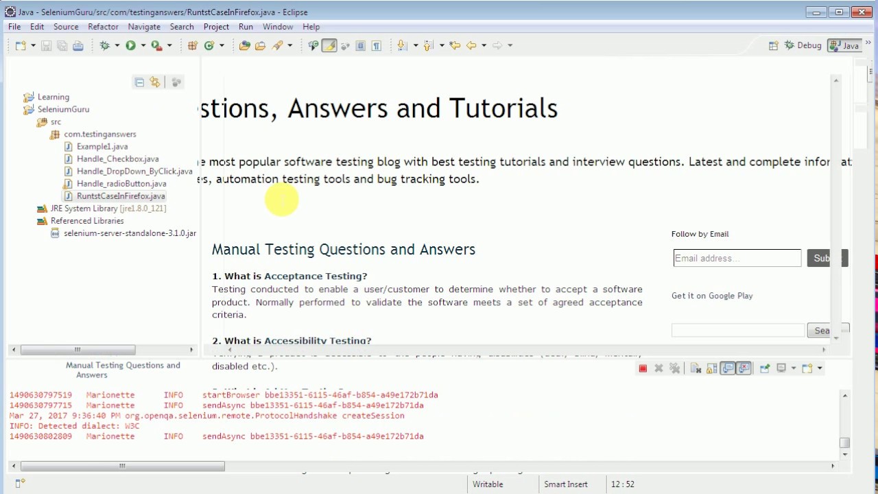 How to Run Tests in Firefox using Gecko driver