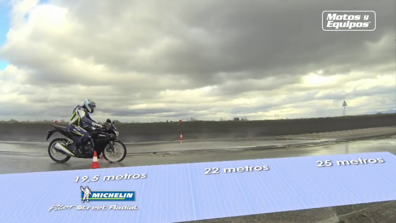 Michelin Pilot Street Radial en Mojado