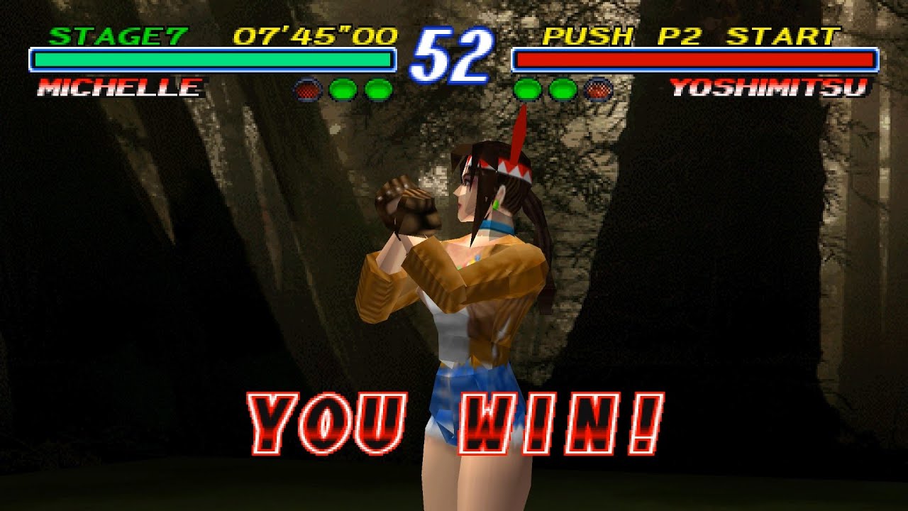 Tekken 2 [DUCKSTATION]: Michelle Chang - Arcade Playthrough - 1P Outfit