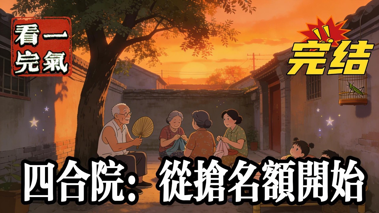💥💥💥完结！《四合院：从抢名额开始》楚白和孤儿院的伙伴们一起喝酒，兴奋过度喝嘎了，在地府抢了贾东旭的重生名额，重生到四合院一个同名同姓的小孩儿身上，从此走上了坑禽之路。#四合院  #穿越 #爽文
