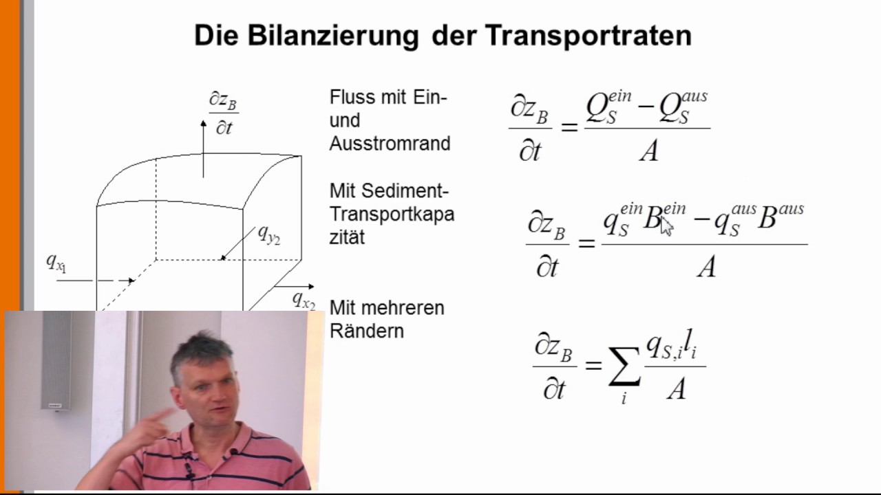 Fließgewässermorphologie 13: Die Exnergleichung
