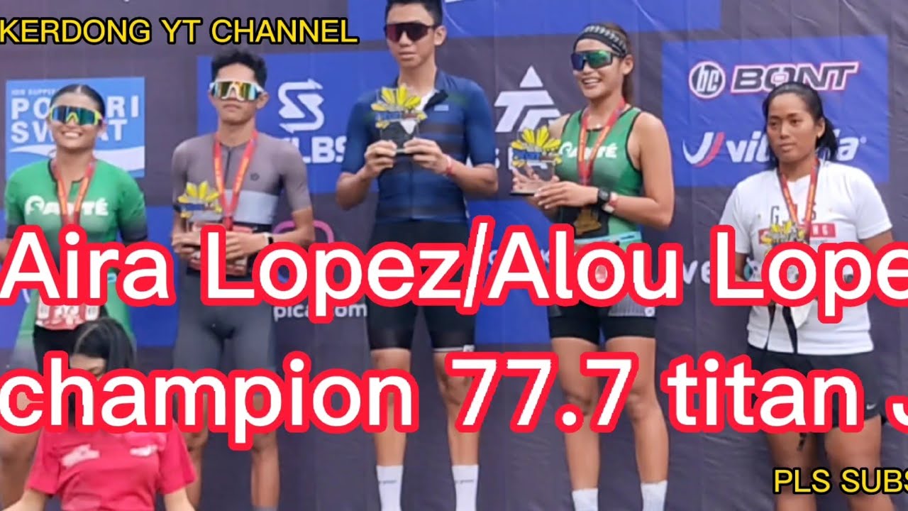 Aira Lopez .1st place / Alou Lopez 2nd place..77.7 titan Jr.at minosa clark pampanga