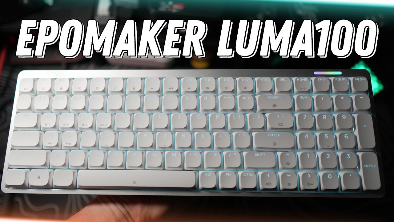 Epomaker Luma100 / Low Profile клавиатура с NUMPAD / Распаковка и Тайпинг