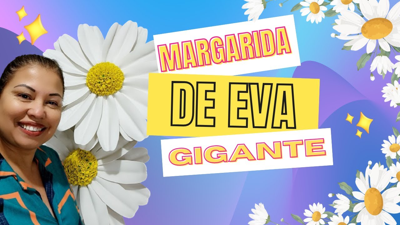 MARGARIDA GIGANTE DE EVA - 60 CM