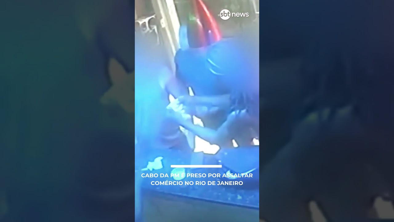 Cabo da PM &eacute; preso por assaltar com&eacute;rcio no Rio de Janeiro | #SBTManh&atilde;