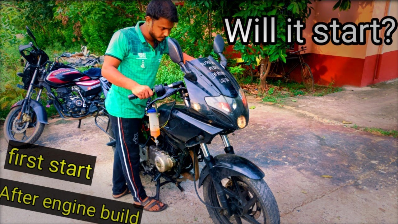 Finally pulsar 220f First start after engine Rebuild | Will it start? like new🔥
