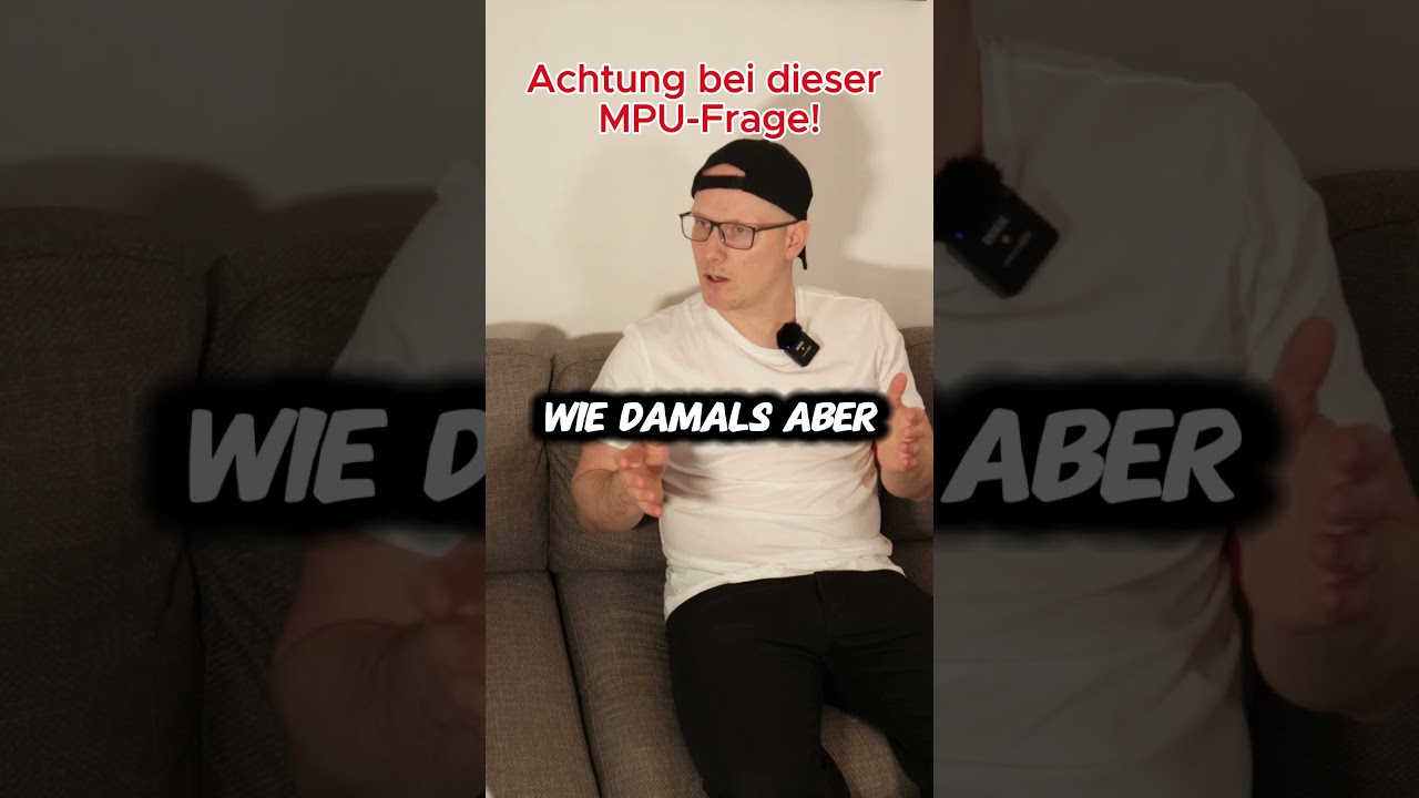 Achtung bei dieser MPU-Frage! #mpu #mpuvorbereitung