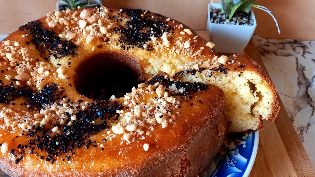 كيك منزلي  سهل التحضير للفطور هشيش بطريقة سهلة واقتصادية Cake maison sucré facile et rapide