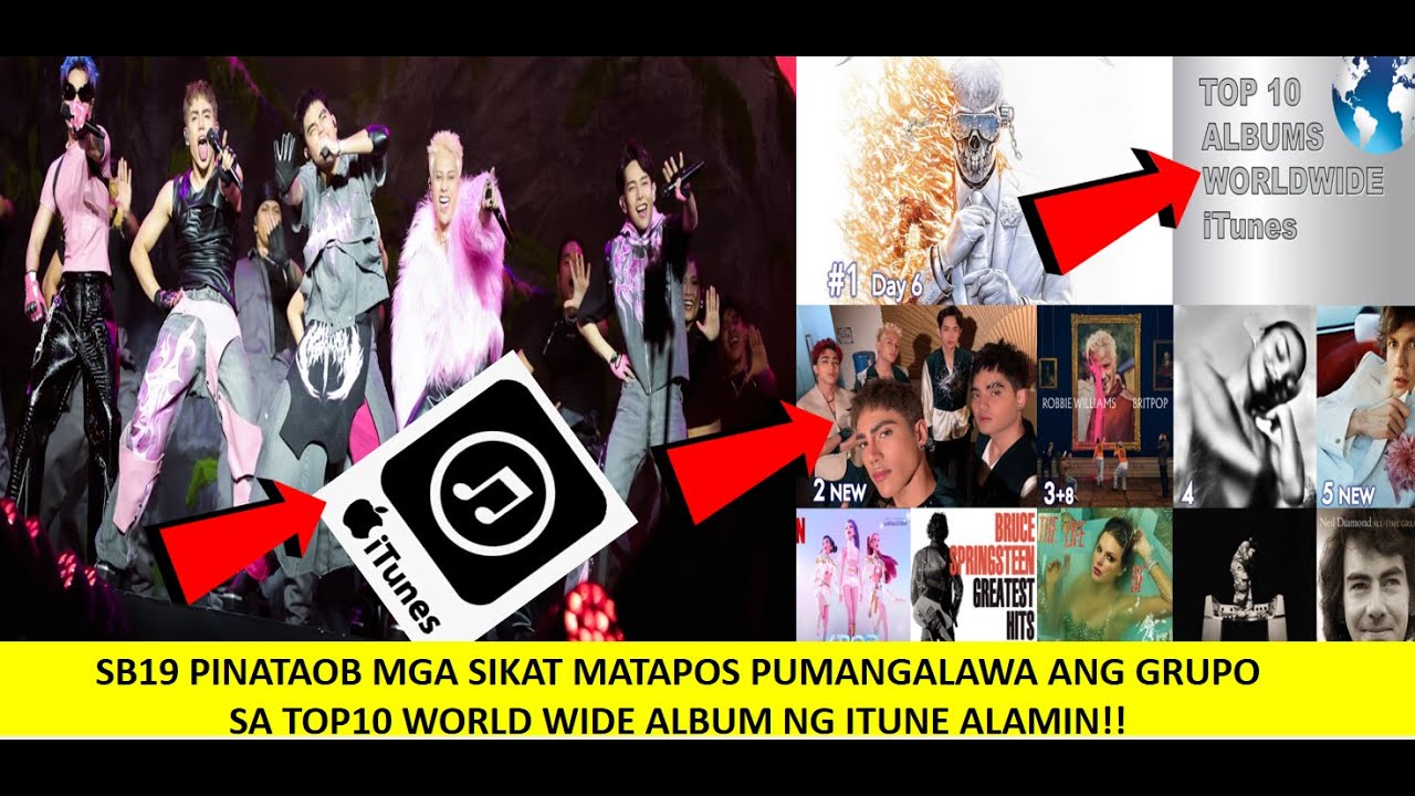 SB19 PINATAOB MGA SIKAT MATAPOS PUMANGALAWA ANG GRUPO SA TOP10 WORLD WIDE ALBUM NG ITUNE ALAMIN!!