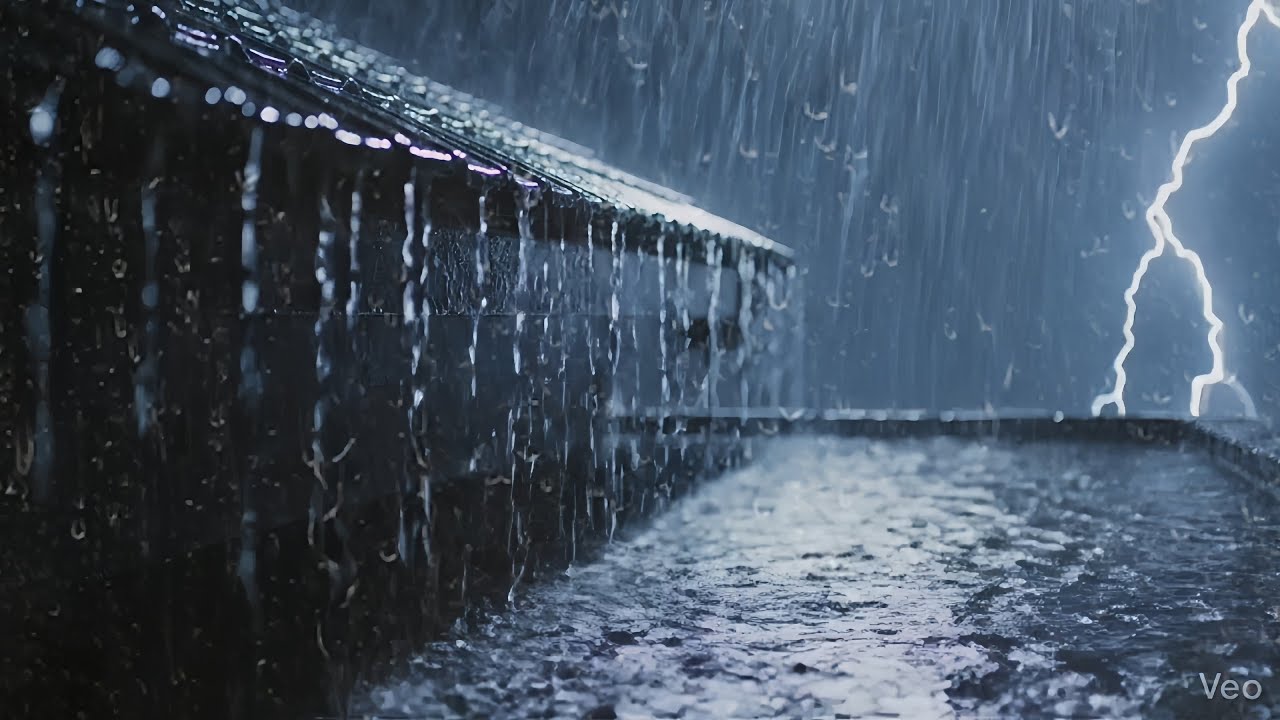 Rain And Thunder Sounds for Deep Sleep - ASMR Rain Sounds for Relax, Focus, And Work