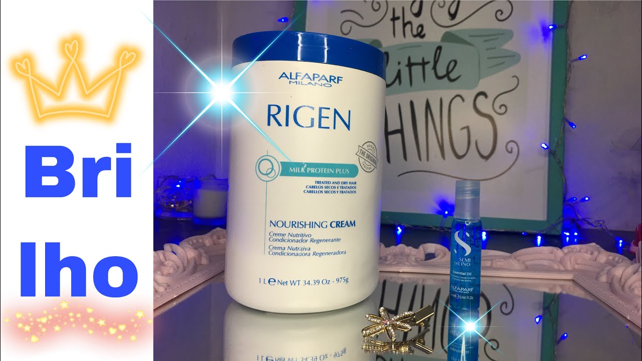 ⭐️ Receita do brilho da Joice Magalhaes!  | Ampola Semi di lino + Máscara Rigen Nourishing Alfaparf