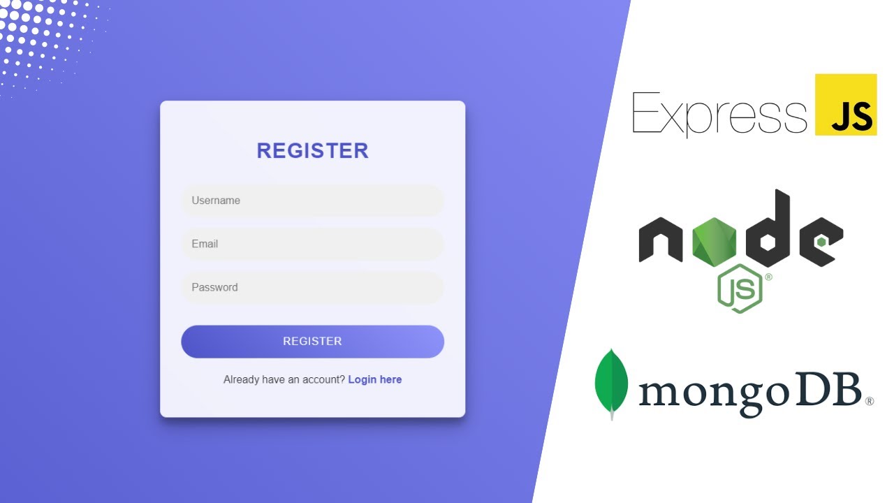 Login and Signup tutorial with NodeJS, Express & MongoDB