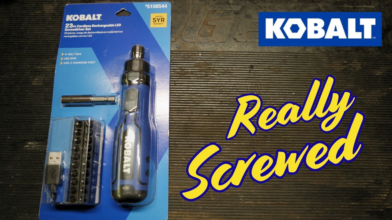 Kobalt 5108544 4V Max 1/4-in Cordless Electric Screwdriver Tool Review